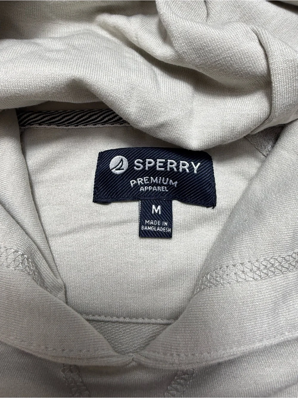 Sperry Light Gray Men's Hooded Performance Long-Sleeve Shirt